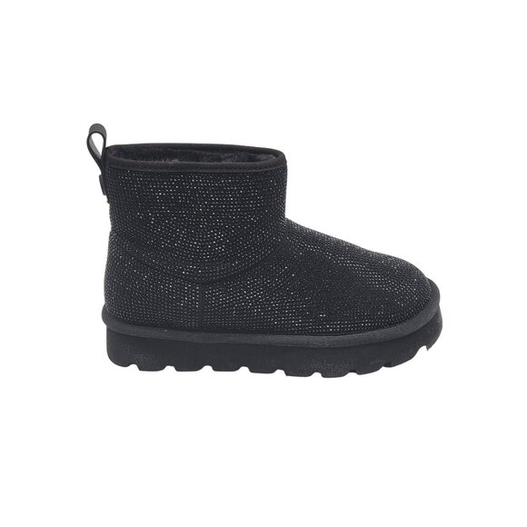 Michael Kors Winnie Sparkle Bootie Womens Size 7M Black Glitter Ankle Boots - Picture 1 of 9